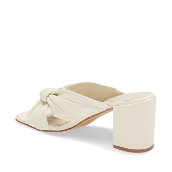 Ted Baker London Pyford White Leather Heeled Sandals Sqaure Toe Mules 10 40.5 - Picture 7 of 16